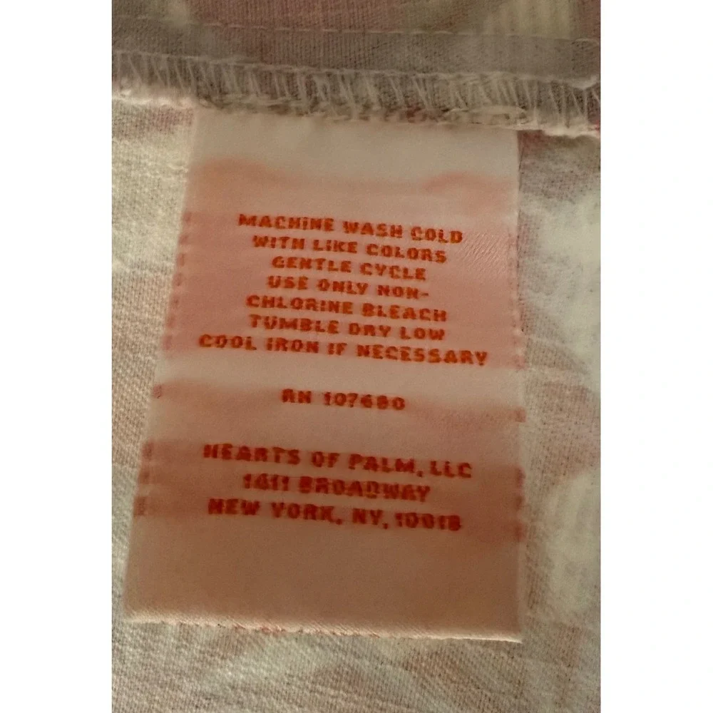 Hearts of Palm Womens Orange Pink‎ Geometric Sunburst Button Up Jacket Size 8